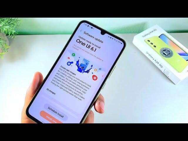 One Ui 6.1 Android 14 Comes to Samsung Galaxy A34 5G | Brand NEW Features!