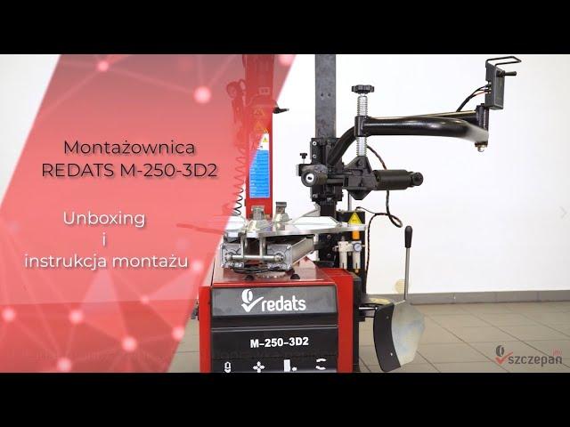 Montażownica do kół opon automatyczna RUNFLAT REDATS M-250-3D2 unboxing