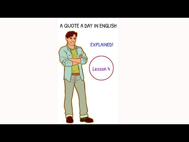 Quote of the Day in English // Lesson 4 // #SHORTS //Intermediate English