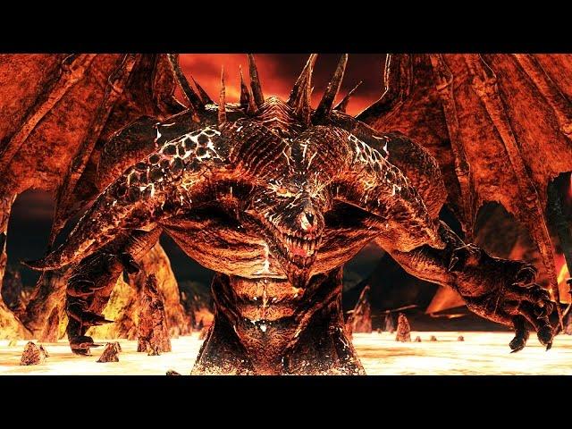 Dark Souls 2: Old Iron King Boss Fight (4K 60fps)