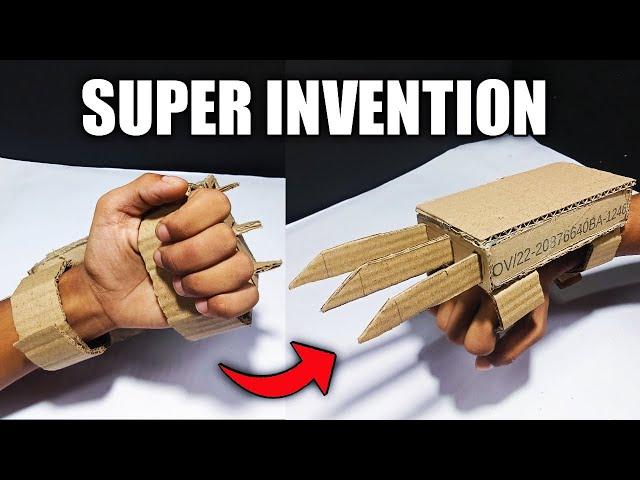 HOW TO MAKE X-MEN WOLVERINE CLAWS FULL AUTOMATIC, WITH CARDBOARD