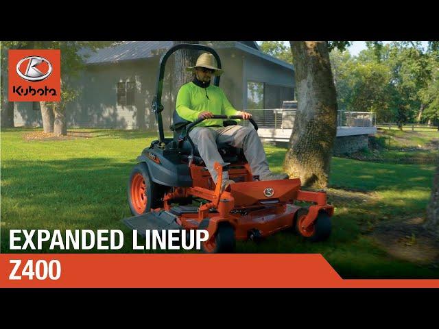 The Future of Zero-Turn Mowing is Here; Kubota Z400 Series