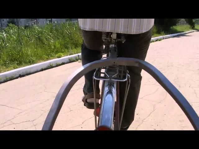 Испытание моего велоприцепа ( test bicycle trailer )