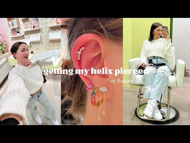 come with me to get a helix/cartilage piercing at Rowan!!! 