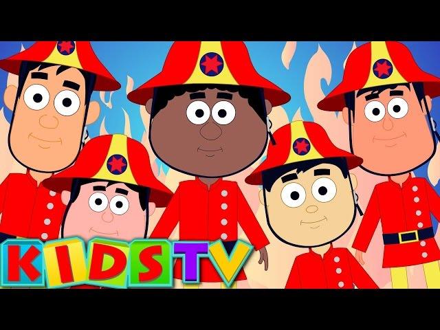 Five Little Firemen | Song For Kids | Kindergarten Nursery Rhymes For Children by Kids Tv