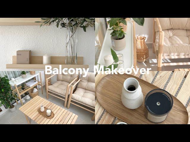 small balcony makeover / balcony decorating ideas