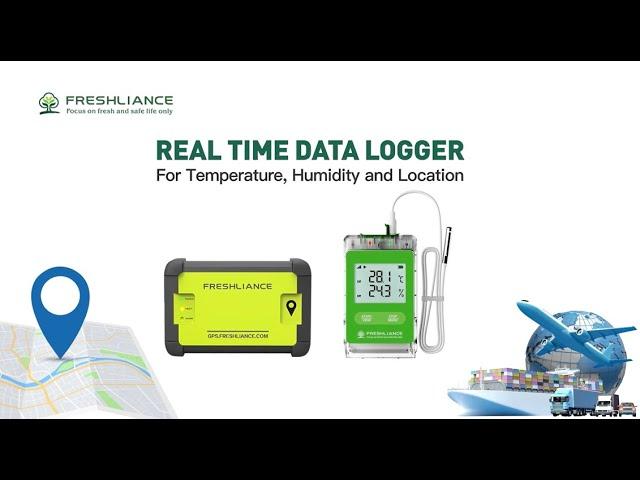 REAL TIME DATA LOGGER For Temperature, Humidity and Location-Fresh Tracker 1 and Fresh Tracker 10