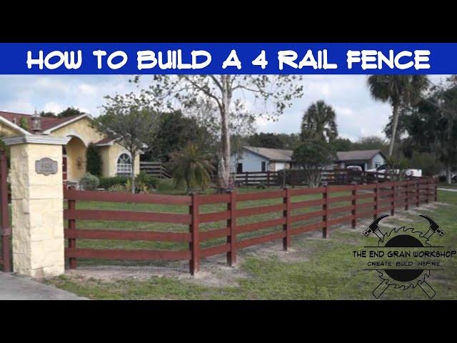 How to Build a Kentucky Four Rail Fence - The End Grain Workshop