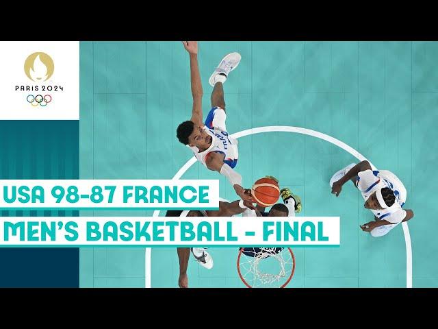 USA defend their gold medal with a win over France in men's basketball | Paris 2024 highlights