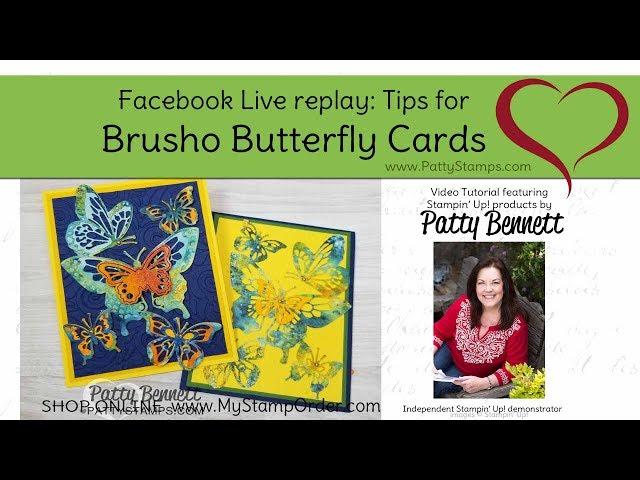 Tips How to Use Brusho for Butterfly Beauty die cuts (Sorry for abrupt ending!)