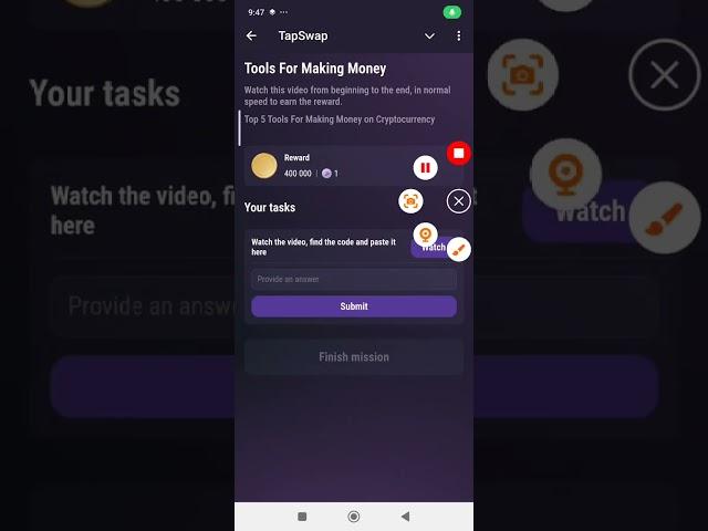 Tools For Making Money Tapswap Code | 21th October Tapswap Watch Video Code