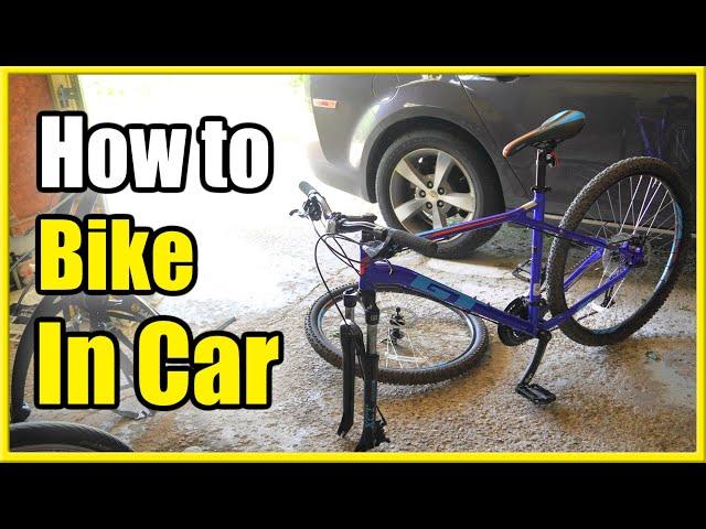 How to Fit Mountain Bike in a Car without Rack (Best Method!)