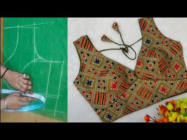 Three pieces Princess Cut Blouse Cutting easy method | Prince Cut Blouse Cutting Tutorial