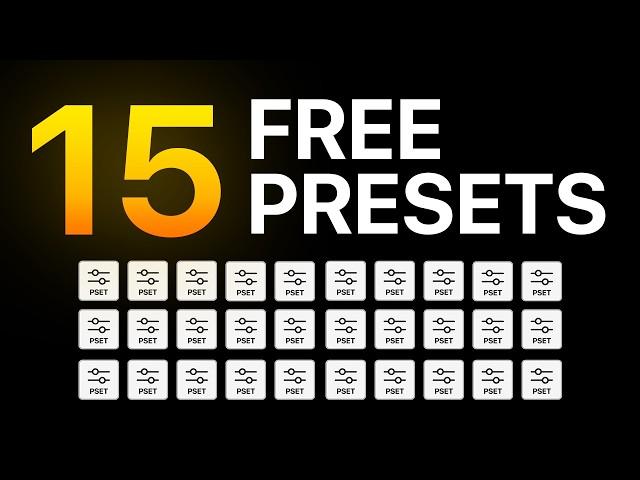 Get 15 Premiere Pro Presets For Free!