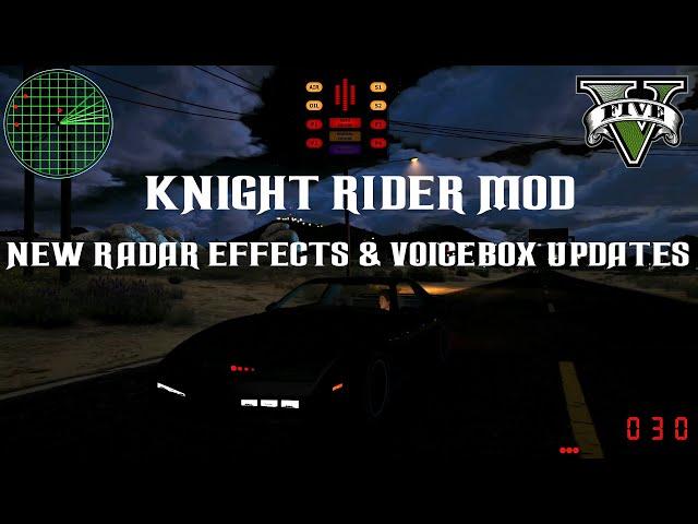 Knight Rider Mod GTA 5 - New Radar Effects & UI Voicebox Updates