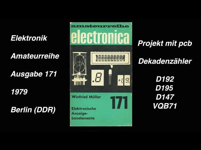 WF VQB71 LED an TTL decade counter (1979), small books made for teaching electronics