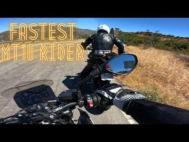 MT10 rider is fast 