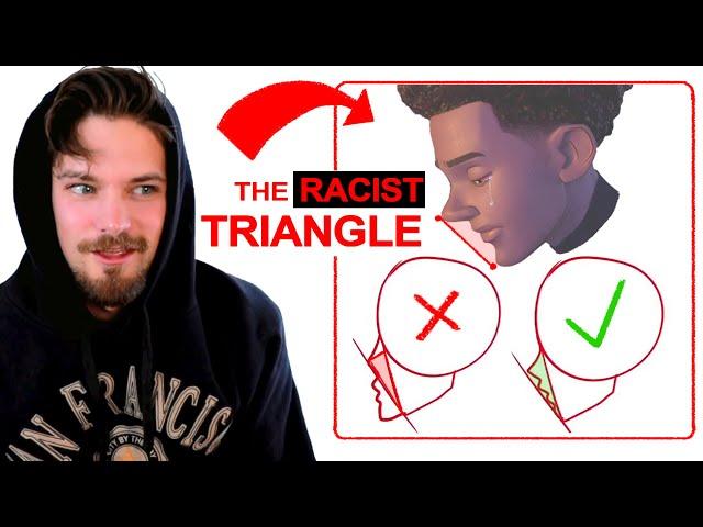 fixing black characters with the racist triangle 