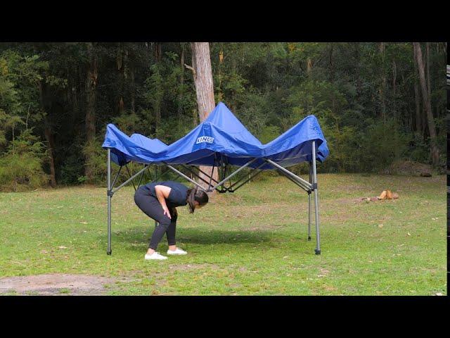 Kings 3x3m Gazebo set up guide / how to: EASY ONE PERSON SETUP!