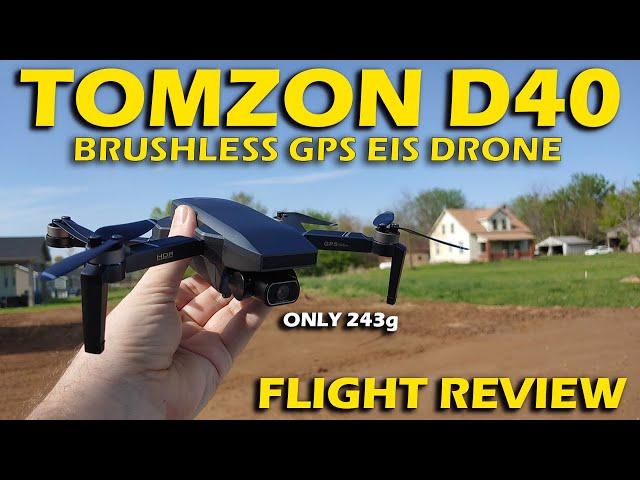 Tomzon D40 (Only 243g) 4K HDR GPS Drone Flight Review