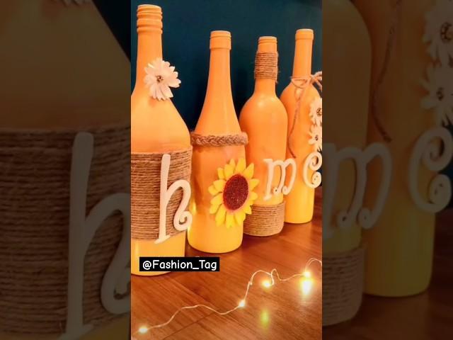 DIY bottles  #Homedecor #Youtubeshorts #Wasteoutofbest #Shortsfeed @Fashion_Tag