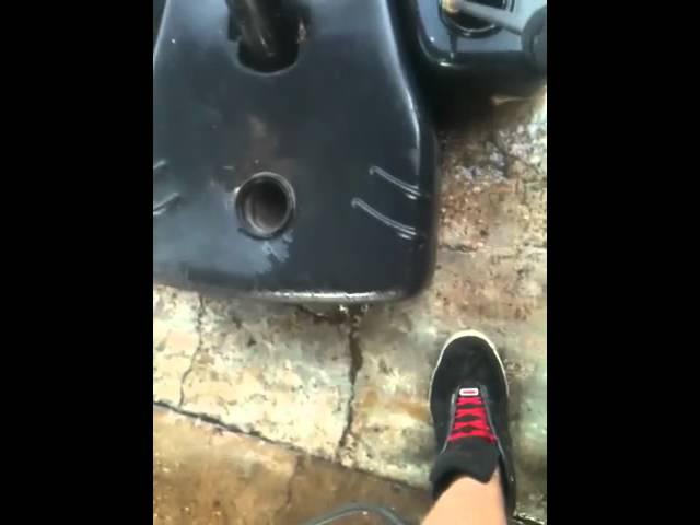 Playing withe pressure washer