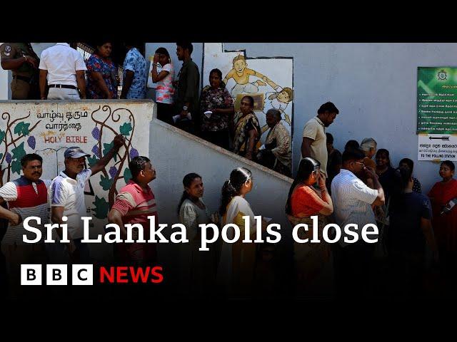 Polls close in Sri Lanka presidential election | BBC News