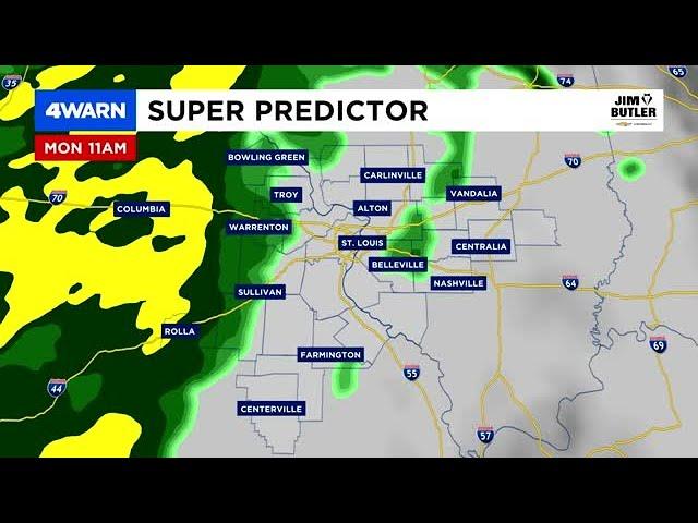 4Warn Forecast: Rainy Monday, few storms possible