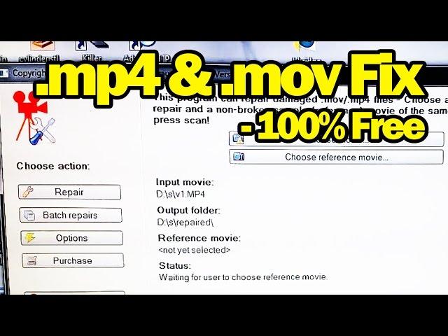 Fix Broken or Corrupt .mp4 .mov Videos Files