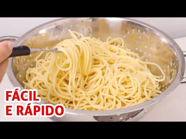 COMO COZINHAR MACARRÃO SOLTINHO, FÁCIL E RÁPIDO | Receita