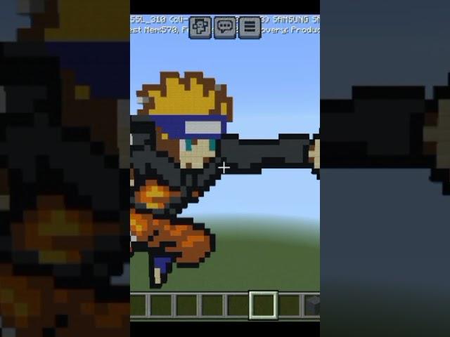 Minecraft anime character build Naruto #music #minecraft #minecrafbuilds  #gaming #freefire