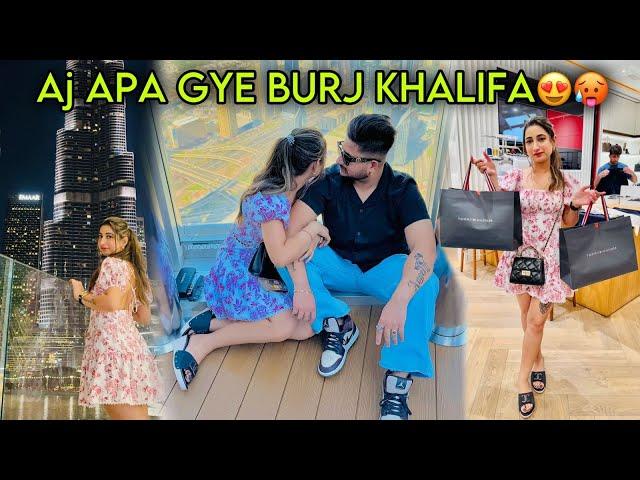 Aj APA GYE BURJ KHALIFA* Dubai Ch Shopping️| SKY VIEW IN DUBAI| Angel’s shivam