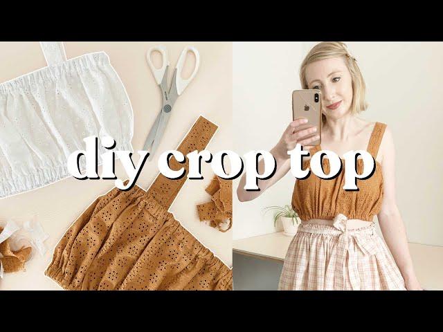 DIY Gathered Crop Top