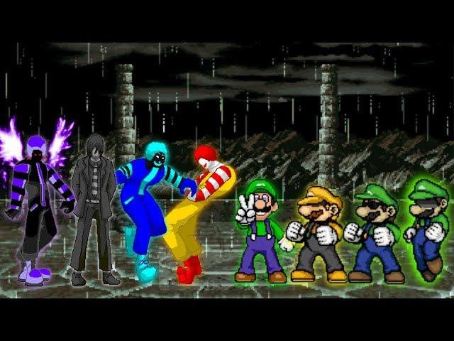 [KOF Mugen] Donald Team VS. Luigi Team