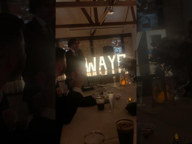 Wes Best man speech
