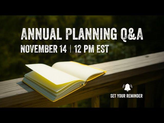 Bullet Journal Annual Planning Q&A