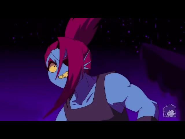 X-Undyne vs UT Undyne Battle Scene (Underverse 0.8 Part 1)