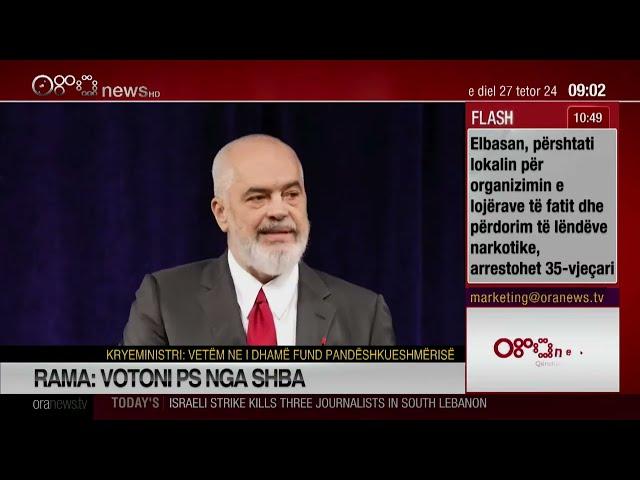 Edicioni informativ - 27 Tetor 2024 - Ora 09:00 - Ora News