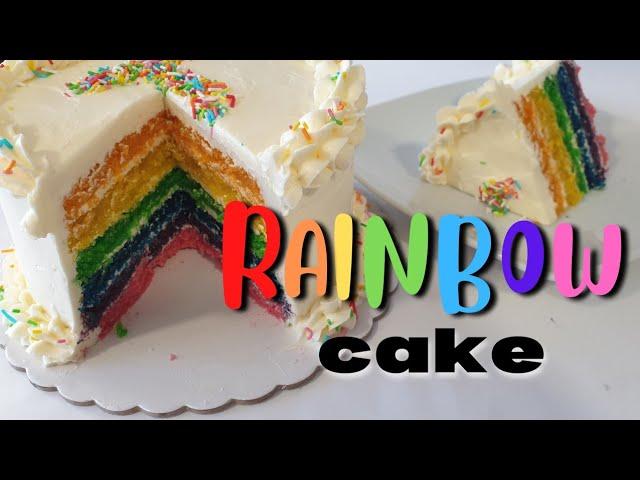 How to make a rainbow cake