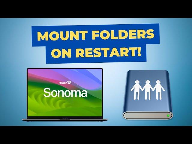 How to automatically mount NAS volumes and network shared drives on Mac! macOS Sonoma