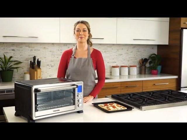 Hands on Toshiba AC25CEW-SS Digital oven with Convection/Toast/Bake/Broil Function 6-Slice Bread