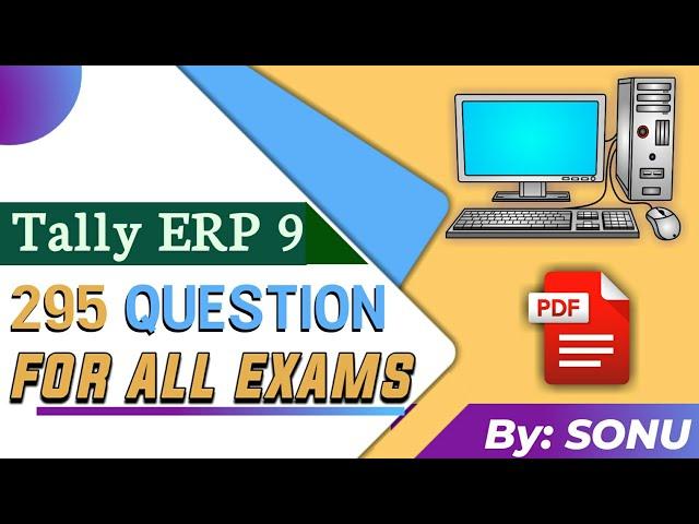 Tally ERP 9 MCQ questions and answers for exams and interview (Account, Commerce, BBA, MBA)