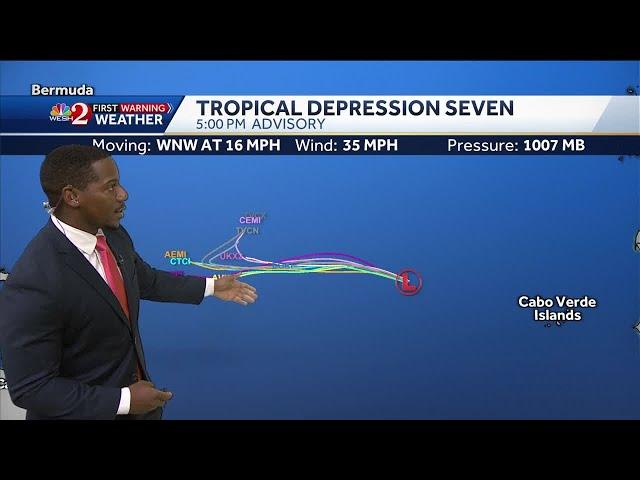 Tropical Depression 7 could become tropical storm on Thursday, NHC says