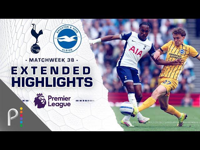 Tottenham Hotspur v. Brighton | PREMIER LEAGUE HIGHLIGHTS | 5/25/2025 | NBC Sports