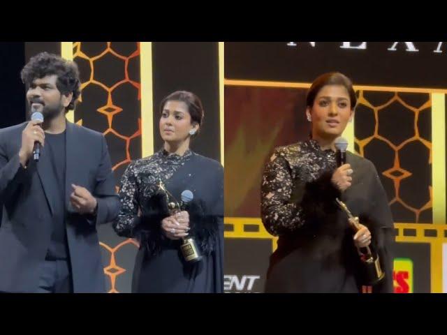 Nayanthara & Vignesh Shivan Heart full Speech at SIIMA Awards 2024 Dubai #siima #siimaawards