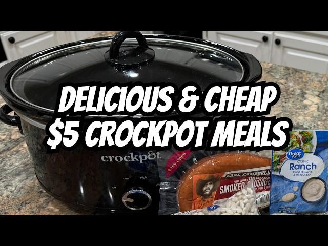 $5 Crockpot Dinners:  Easy & Delicious Extreme Budget Meals