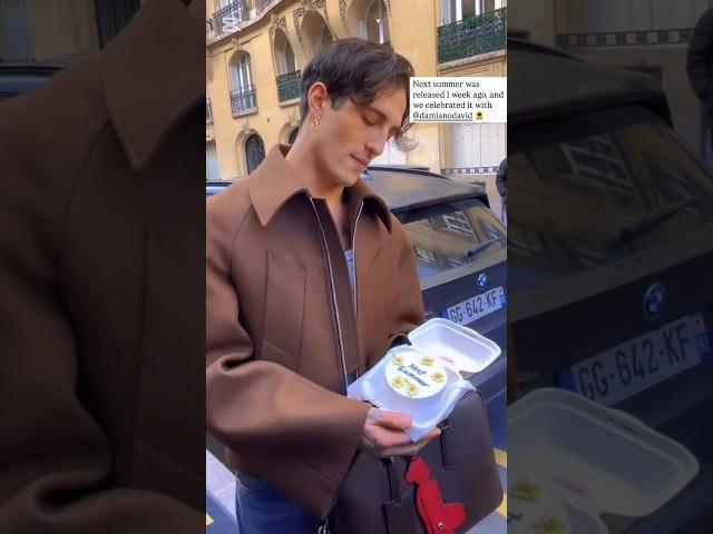 Damiano David"Next Summer" cake in Paris