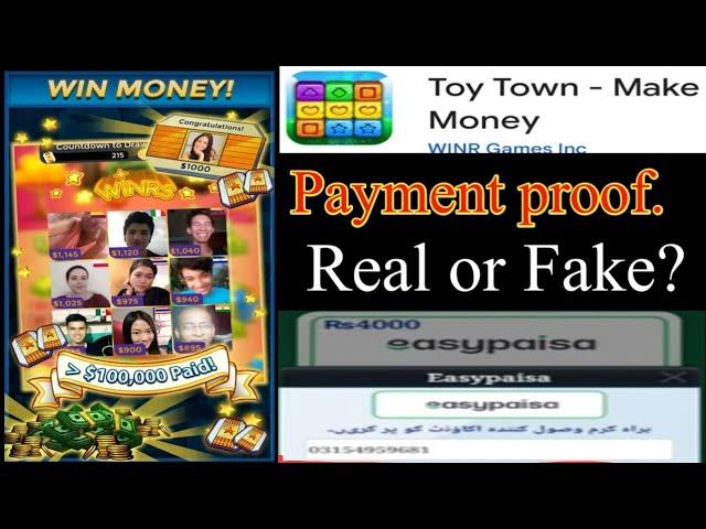 Toy Town app payment proof | Toy town app real or fake | new earning app |earning app without invest