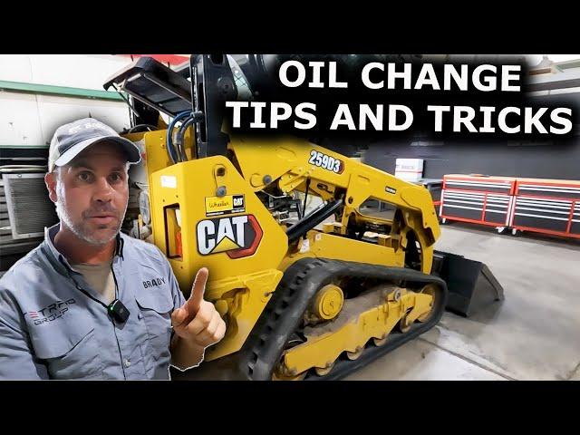 CAT 259D3 How To Do a 500 Hour Service, Tips and Tricks.