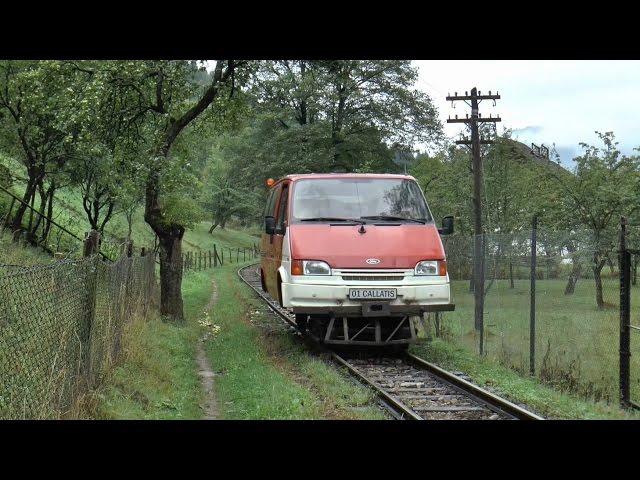 minivan on rails, Vaser Valley Railway, Romania